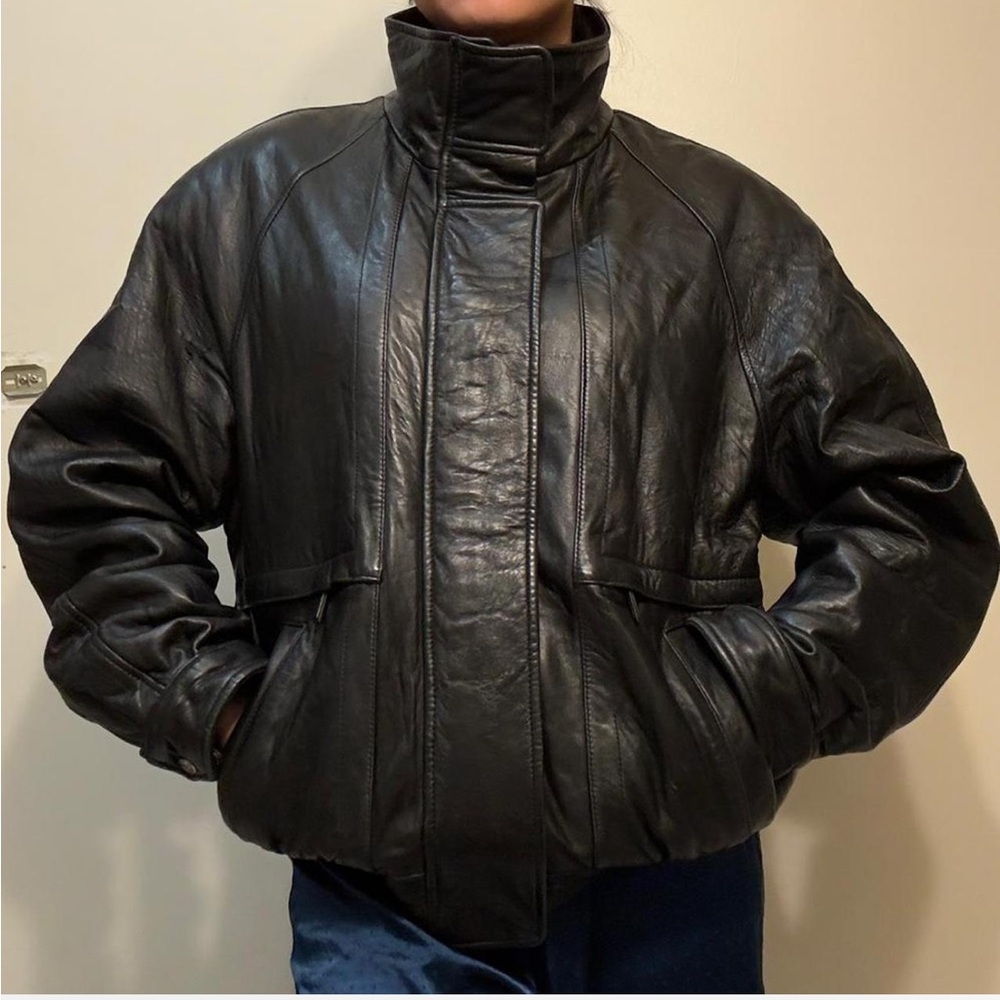 Vintage Black Leather Jacket